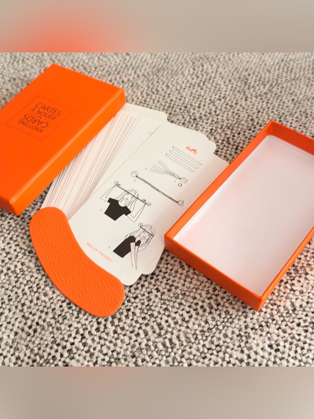 Hermes Orange Styling Cards and Box Set